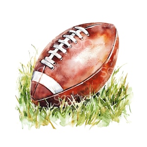 20 imágenes prediseñadas de césped de fútbol americano, acuarela imprimible, archivos JPG de alta calidad, descarga digital, manualidades de papel, revista basura S860