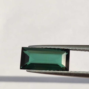 Green Tourmaline, 2.60 Cts Green Tourmaline, Emerald Color Tourmaline ,12x6mm Tourmaline Facated, Green Tourmaline Gemstone,