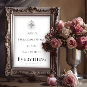 Jesús, me entrego a ti, cuida de todo. Descarga la Novena Católica imprimible.