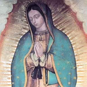 Nossa Senhora de Guadalupe Tilma Imagem original inteira Download digital de alta resolução