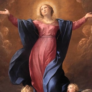 The Assumption Of The Blessed Virgin Mary By Guido Reni High Resolution Catholic Download Print