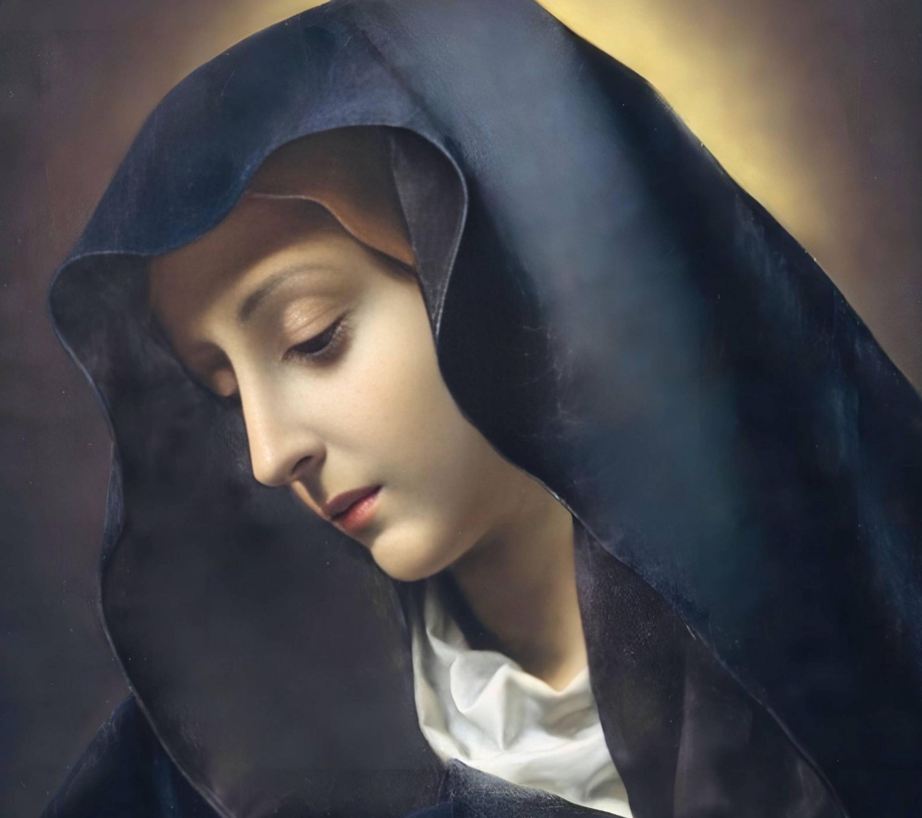 Our Lady of Sorrows By Carlo Dolci Vintage Catholic Painting Digital Download