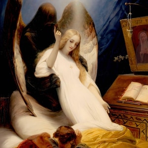 Angel Of Death Catholic Vintage High Resolution Digital Download