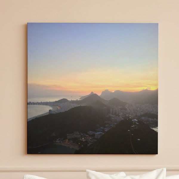 Rio Sunset 1 | Travel Nomad Photography Memory Wanderlust Wall Home Decor Print Photo Sunset Brazil Rio Sunrise