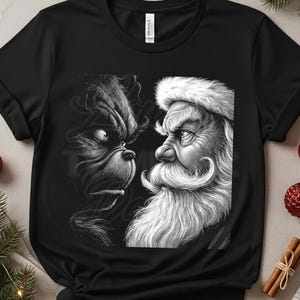 Santa PNG, Christmas PNG, Retro Holiday Shirt Design, Vintage Christmas Movie Art, christmas halftone, digital download