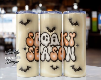 Inflated Halloween Tumbler Wrap, Spooky Season, Halloween Tumbler wrap, 3d tumbler wrap, puffy tumbler wrap, tumbler 3d, 3d digital