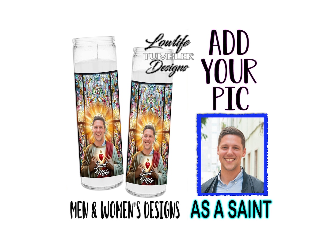 Personalized Saint Prayer Candle, Custom Candle, Prayer Candle, Saint