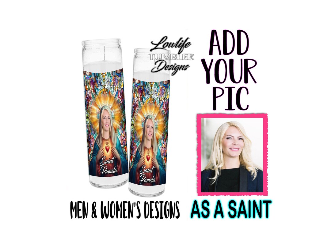 Personalized Saint Prayer Candle, Custom Candle, Prayer Candle, Saint