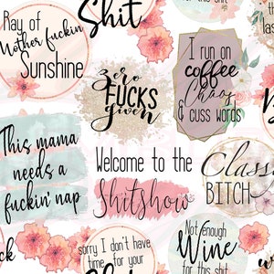 Sassy citaten naadloos patroon, grappige citaten, huisvrouw clipart, huisvrouw, moeder tuimelaar wrap, moeder vocab, grappige moeder naadloos, nul neukt