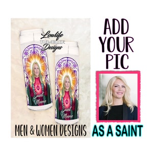 personalized saint prayer candle, custom candle, prayer candle, saint candle, custom saint candle, funny candle, in memory of candle, sacred