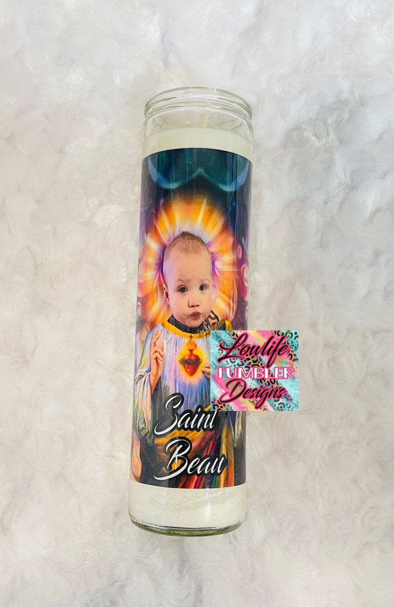Personalized Saint Prayer Candle Custom Candle Prayer Etsy
