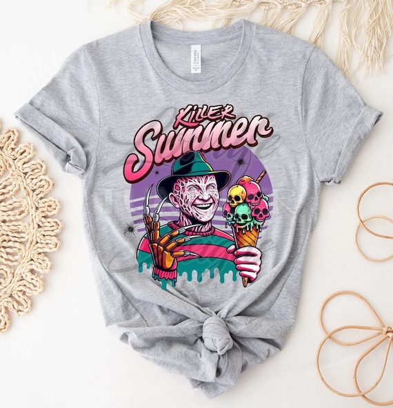 Killer summer PNG, summer sublimation, summer horror, fred, ice cream clipart, ice cream, summertime clipart, summer, sublimation digital