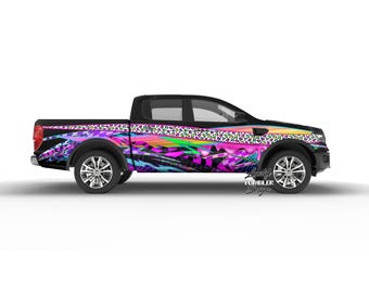 Neon Livery Design- Car Wrap, Motorsport Livery, Drift Livery Design, Partial car wrap, truck wrap, minitruckin wrap, digital file, neon
