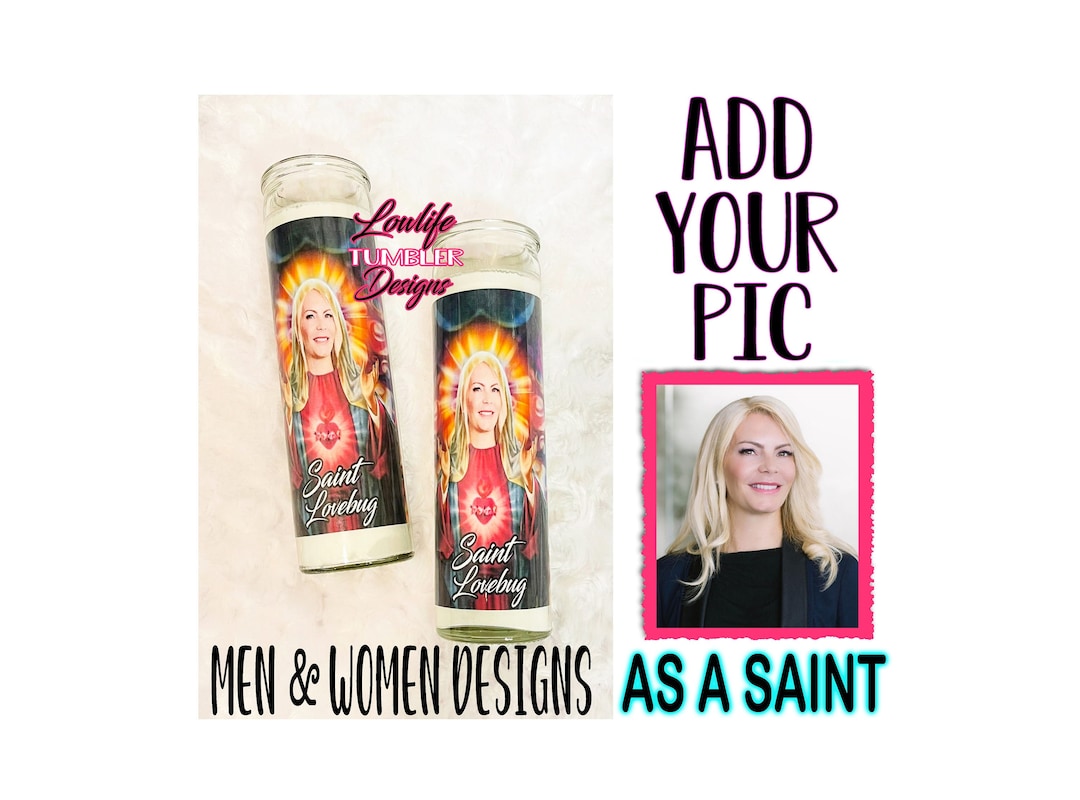 Personalized Saint Prayer Candle, Custom Candle, Prayer Candle, Saint Candle, Custom Saint