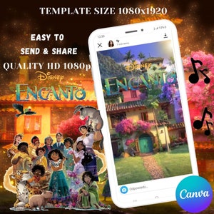 Encanto Animated Birthday Invitation, Encanto Birthday Invite Phone Animated Invite, Invite for Kids, Funny Birthday Video with Music