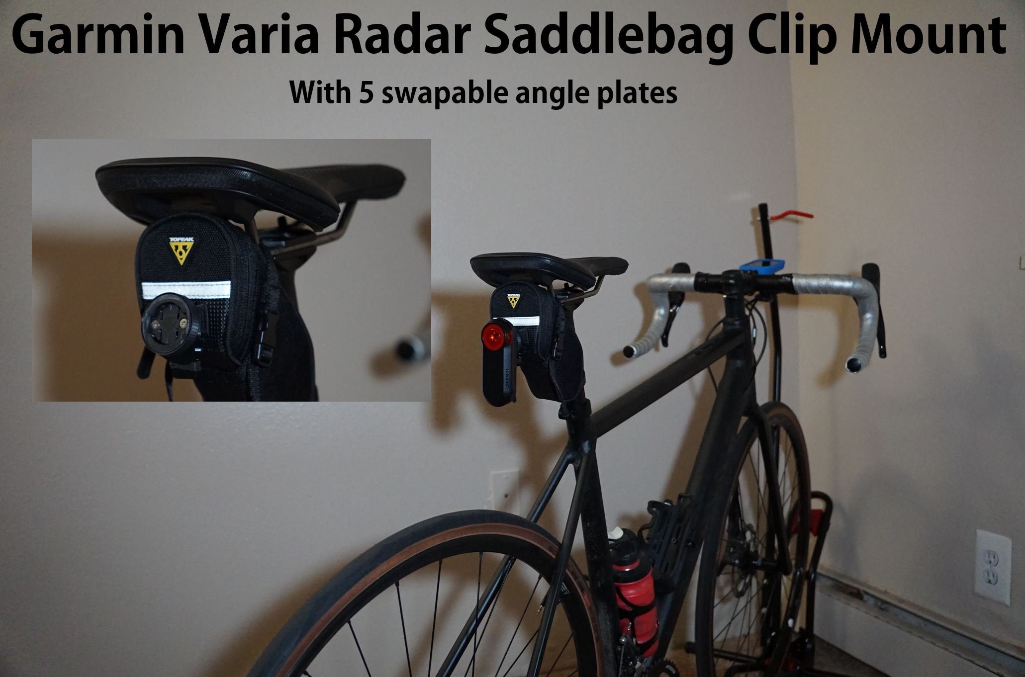 FREE US Shipping Garmin Varia Saddle Bag Mount Etsy