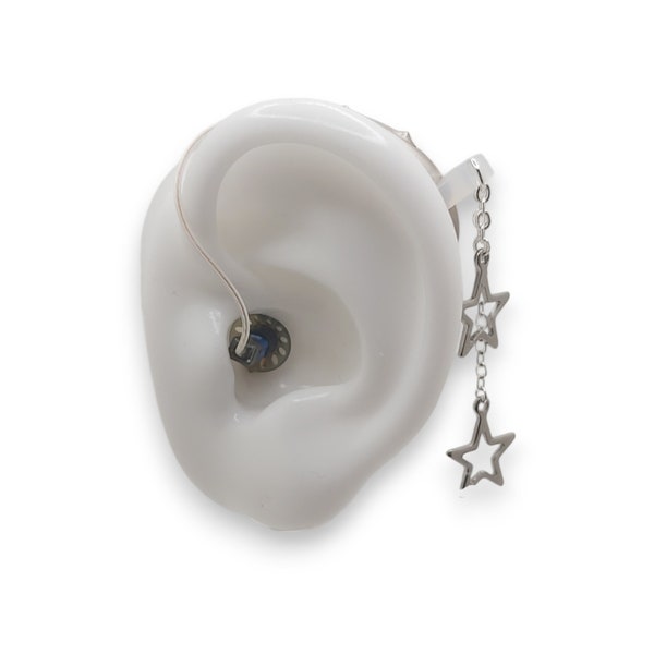 Silver Star Hearing Aid Pendant