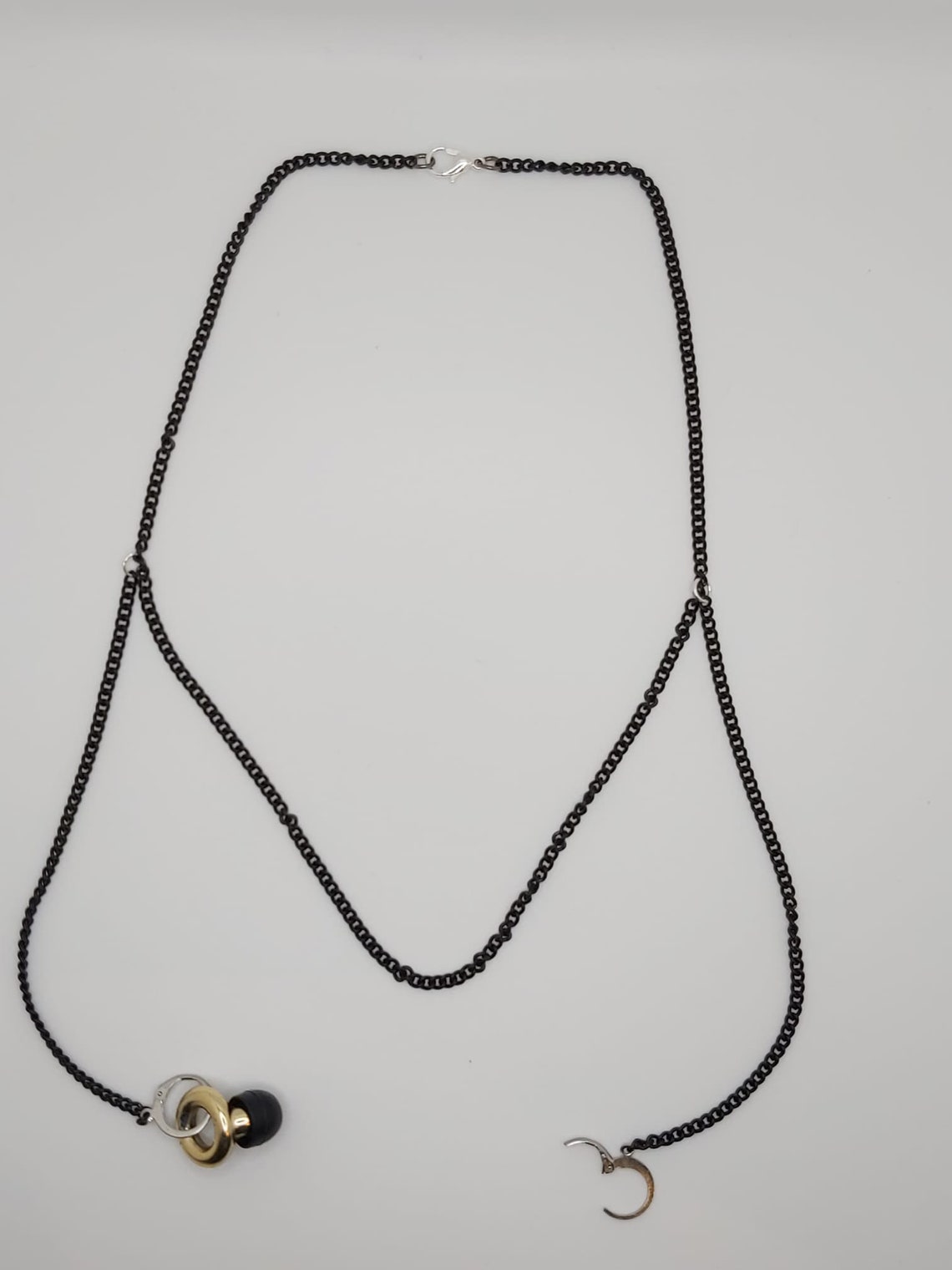 Black Necklace Loop Earplugs Sensory Jewelry ADHD Autism Etsy UK