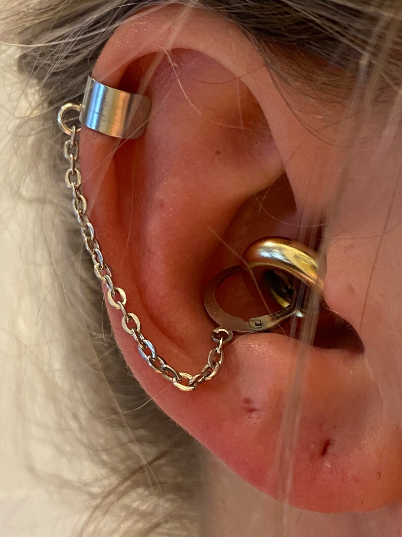 Chain Ear Cuffs for Loop Earplugs Sensory Earrings Earplug Etsy UK