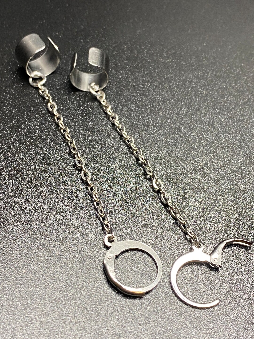 Chain Ear Cuffs for Loop Earplugs, Sensory Earrings, Earplug Earrings