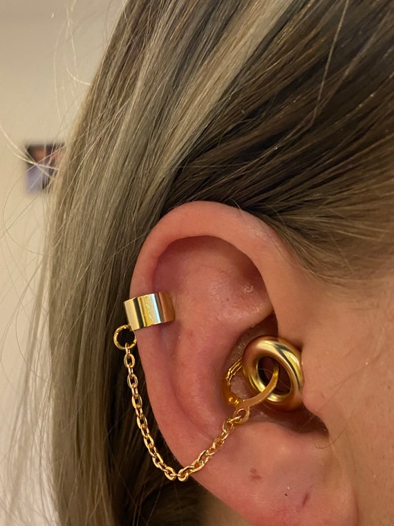 Chain Ear Cuffs for Loop Earplugs, Sensory Earrings, Earplug Earrings, ADHD  Autism Accessory, Festival Gig Anti Loss Chain, Non-pierced Ear 