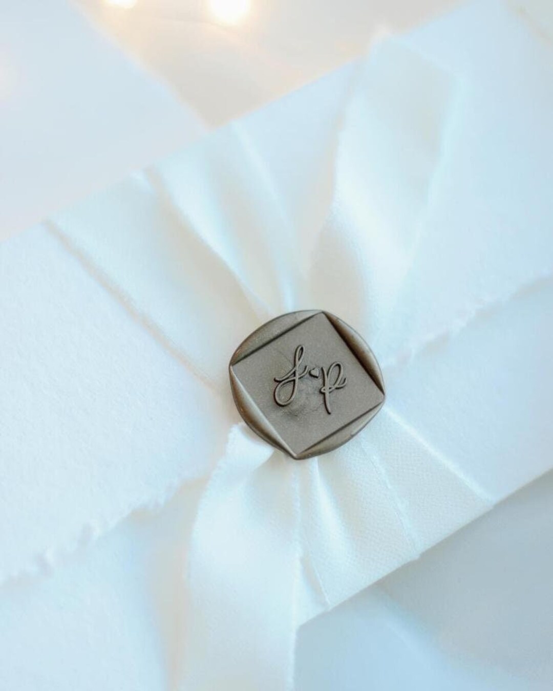 Gold Stamped Wedding Invitation Simple Wedding Invitation Etsy