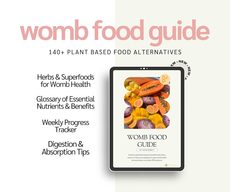 Womb Healing Food Guide With Herbs & Superfoods for Reproductive Health