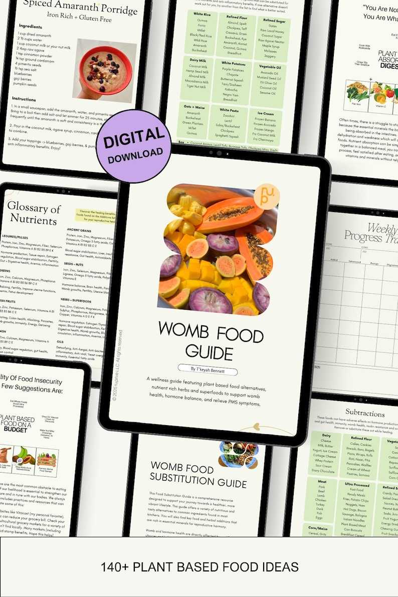 Womb Healing Food Guide: Plant-Based Nutrition for Hormone Balance (Digital Download) image 3