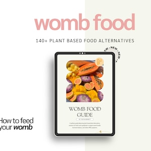 Womb Healing Food Guide: Plant-Based Nutrition for Hormone Balance (Digital Download) image 1