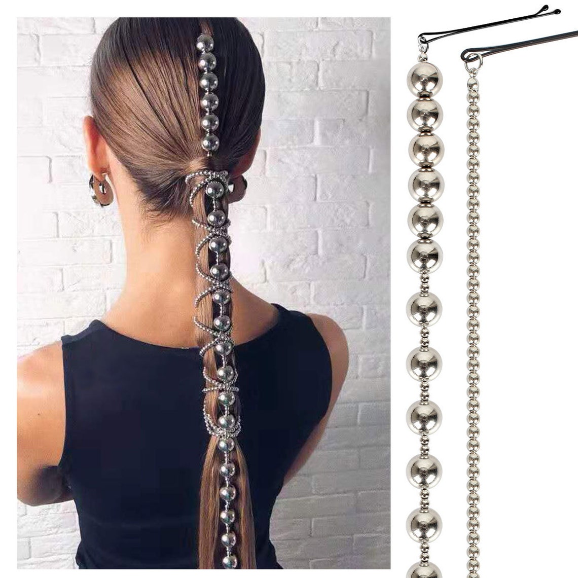 Fashion Hair Accessories Braid Jewelry Beaded Tassel Etsy