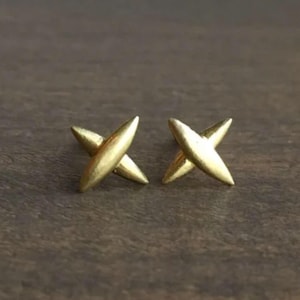 Minimalist 18k Gold Star Stud Earrings | Solid 18k Gold Earrings | Celestial Star Earrings | Celestial Jewelry | Minimalist Boho Gift Women