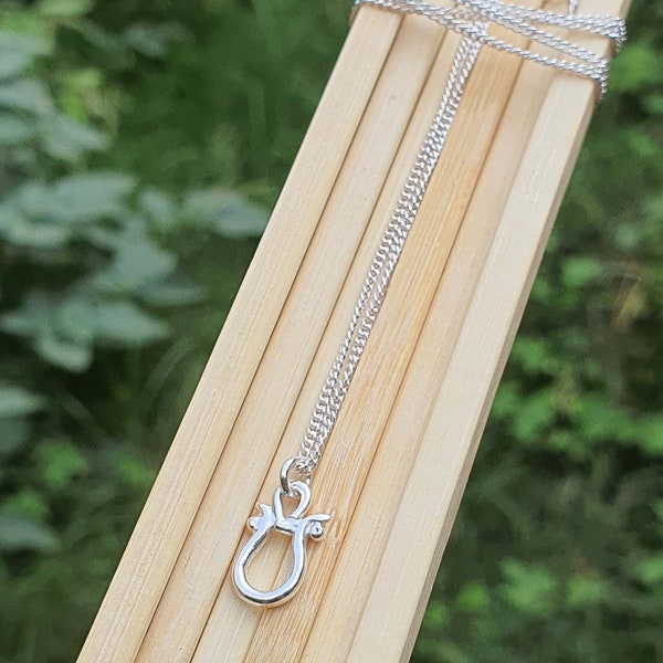Lyra Halskette für Männer | Handgemachte Sterling Silber Halskette für Frauen | Unisex Schmuck | Lyra Anhänger Halskette | Ozean Strand Schmuck| Mama Geschenk