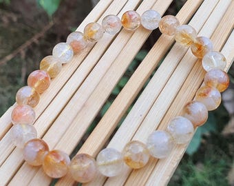 Bracciale citrino taglio macchina