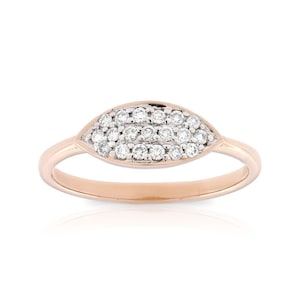 Pave CZ Ring | Engagement Ring for Women | Pave Diamond Ring | Aesthetic Ring | Sterling Silver CZ Ring | Delicate Ring | Stacking Gold Ring