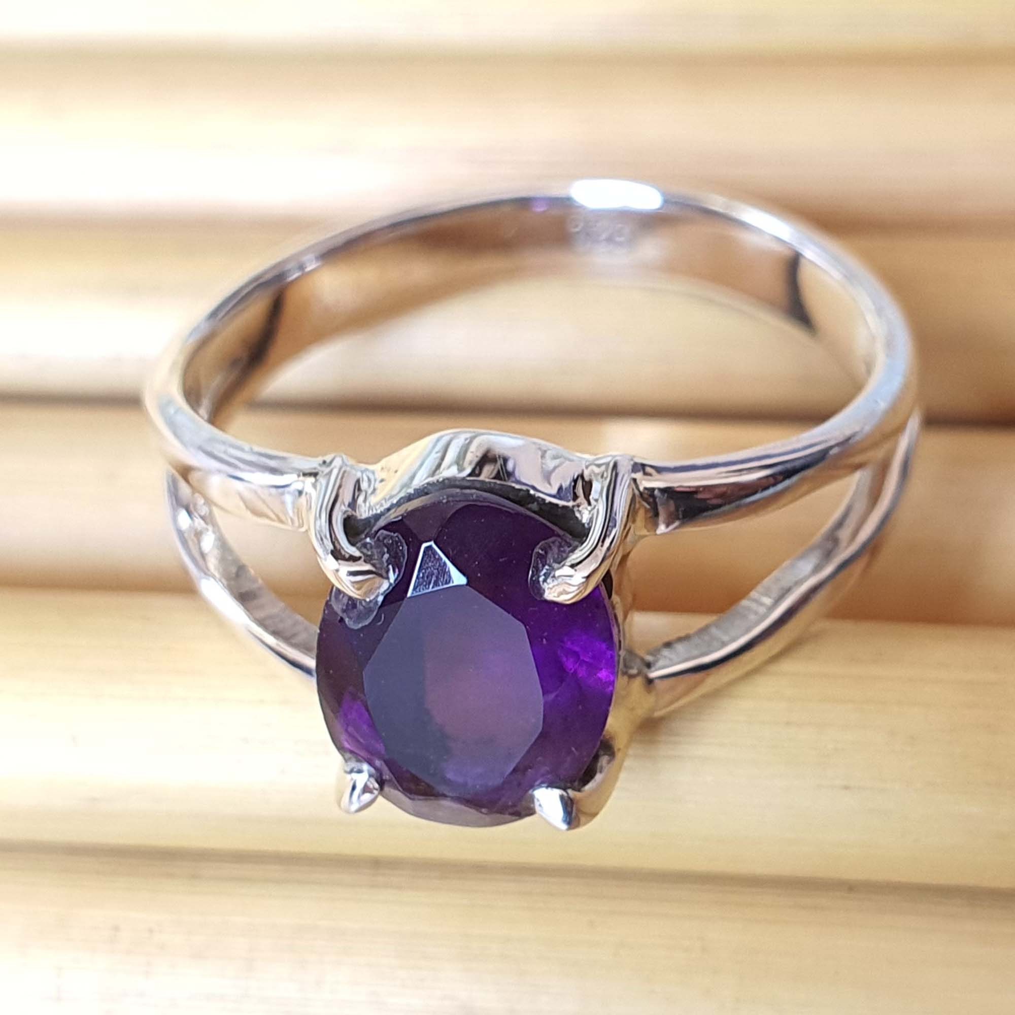 Beautiful Amethyst Ring | Sterling Silver Ring | Amethyst Jewelry ...