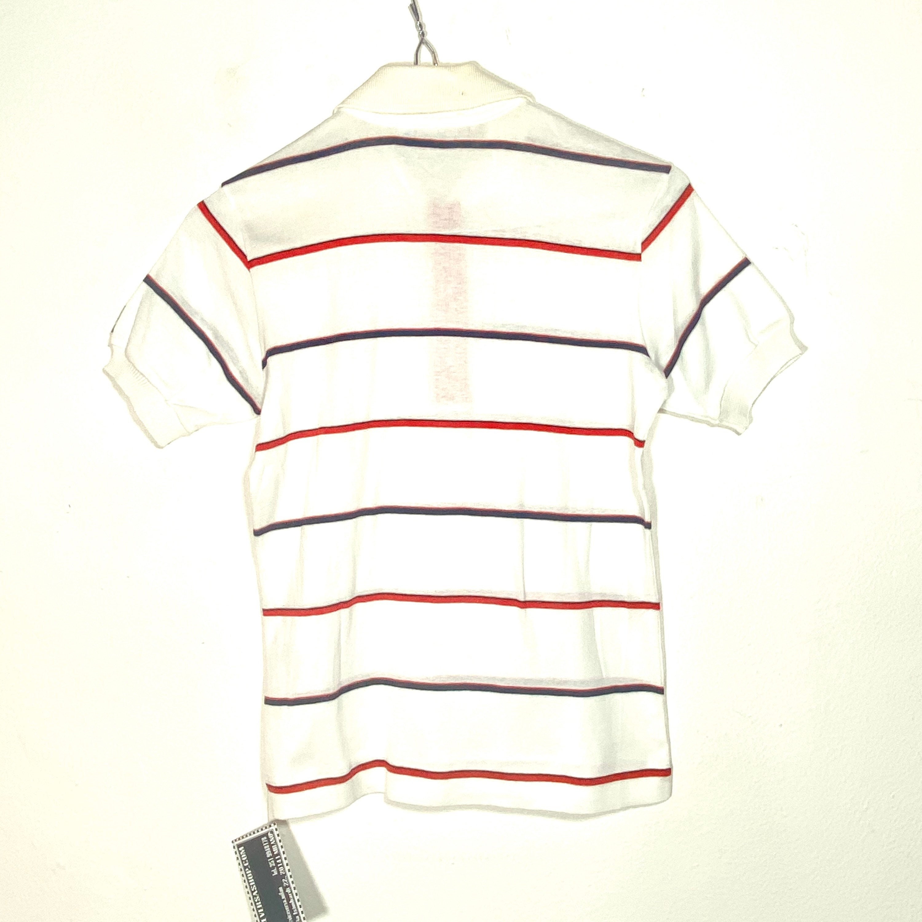 Fila '80s NWT Iconic Brand Colors Striped Polo Shirt, Finest