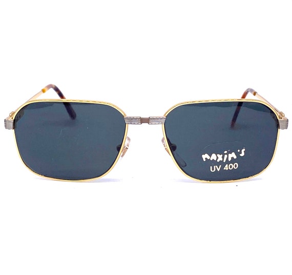 Maxim’s de Paris luxury rectangular metal sunglas… - image 6