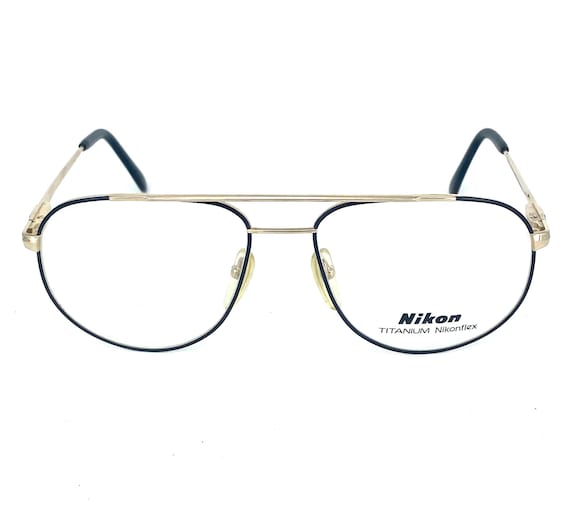 Nikon 4308 Japan Classy Gold Titanium Aviator Frames W Black
