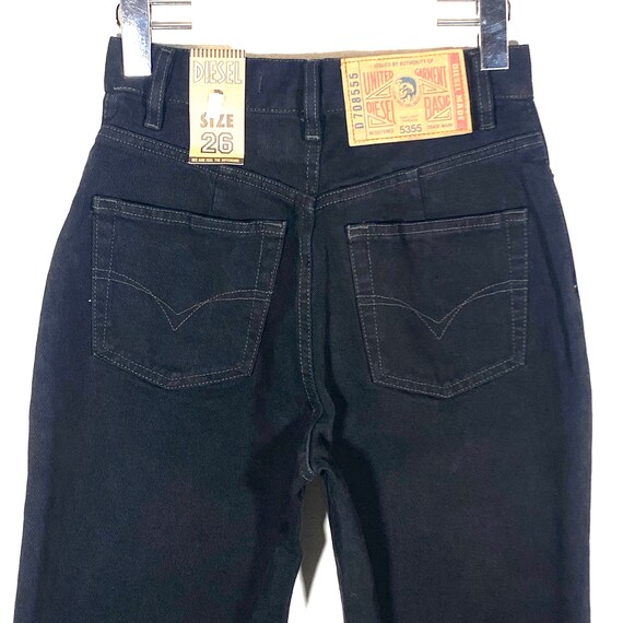 Diesel 90s NOS Black Jeans Denim Trousers Made in Italy, With Tags