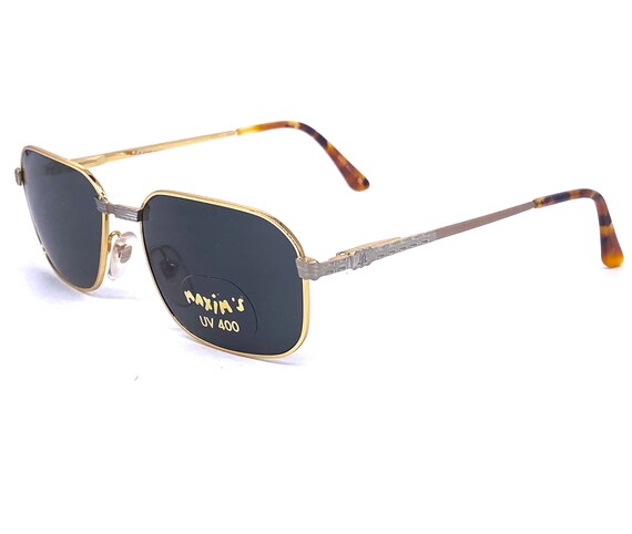 Maxim’s de Paris luxury rectangular metal sunglas… - image 7