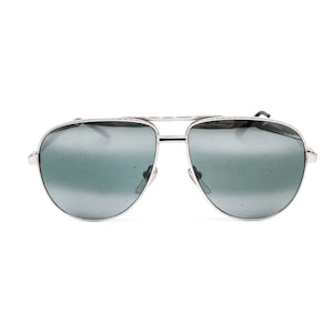 Killy Vintage Classic Pilotenbrille aus silberfarbenem Metall und silber verspiegelten Gläsern. new old stock 80er Jahre mit Box