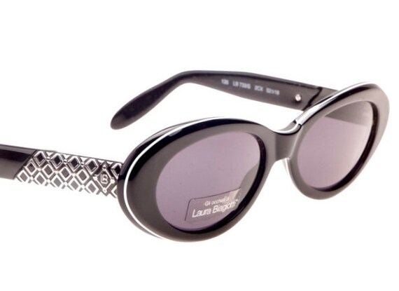 Laura Biagiotti Black Oval Ladies Sunglasses W Gorgeous  display picture 1