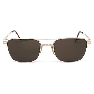 Newave C.01 M 314 square metal/clear eyeglasses frames, 80s