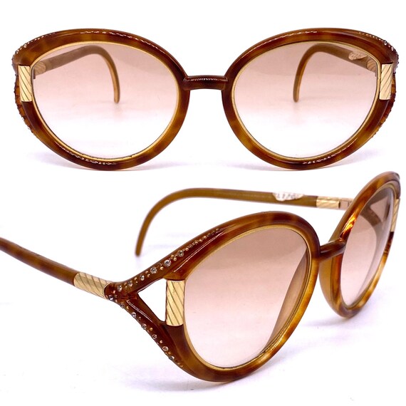 Ted Lapidus Paris 70s NOS Round Oversized Sunglasses in  display picture 1