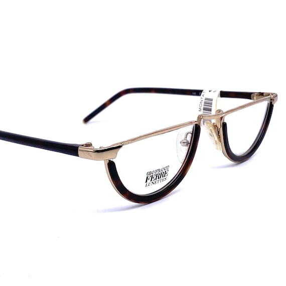 Gianfranco Ferr GFF 66 Demi lune lunettes de lecture or tortue