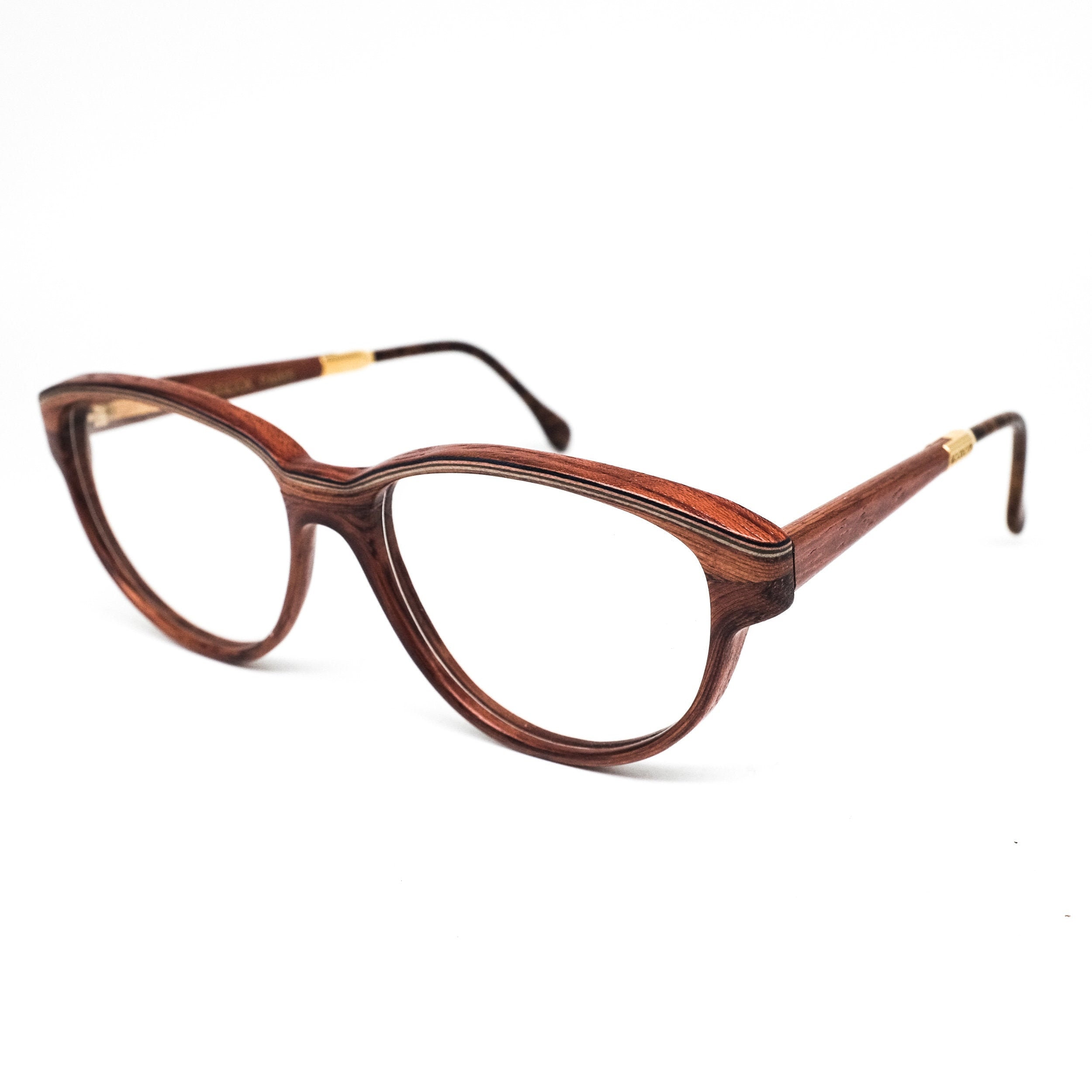 Woodlook Paris Real Wood Cateye Eyeglasses Frames Hand Crafted in