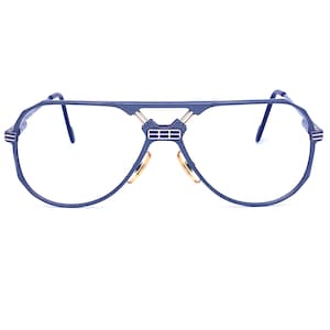 Ferrari F23 vintage titanium aviator eyeglasses/ sunglasses frames with golden details, NOS 80s