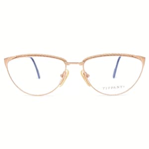 Tiffanys T47 real 23K Gold Plated cateye rope  vintage glasses, Brand new