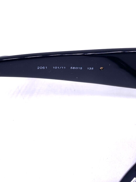 S Ferragamo black rectangular acetate sunglasses … - image 6