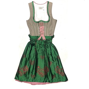 Landhaus traditional German dirndl trachten dress Oktoberfest sexy gown sz S, new old stock